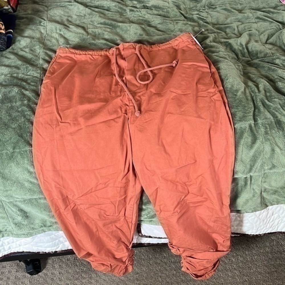 Free People Women’s Terra Cotta Drawstring Pants Size Medium NWT